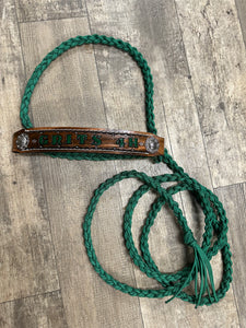 Personalized cow halter large cow or mini cow size Kelly green