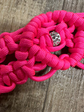 Fancy wither strap in hot pink with rhinestones