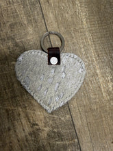 Hair on cow hide key fob TBT