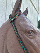 One ear personalized leather bridle