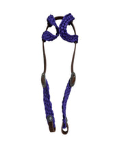 Mule tape horse tack set with breast collar and two ear headstall with conchos and Jeremiah Watt buckles