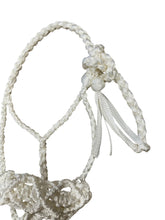 Mule tape Braided horse halter white