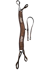 Tripping collar 4 aces with matching headstall.