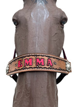 PERSONALIZED burgundy nylon horse halter