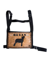 Personalized exhibitor number harness