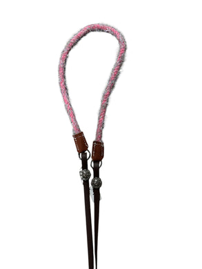 Sale 8’ reins fuzzy reins pink