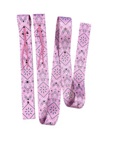 Pink bandana cinch strap set