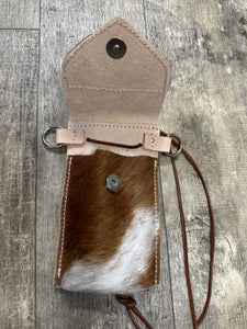 Phone pouch cowhide