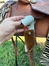 Hoof pick holder cowhide