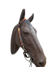 One Ear Headstall halloween  print with quick change clips  horse size