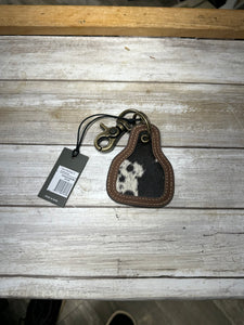 Myra hand  cow hide key fob