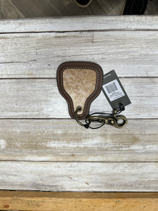 Myra hand  cow hide key fob