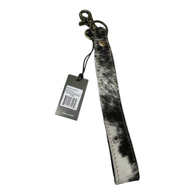 Myra hand cowhide wristlet key fob 7”x1 1/4”