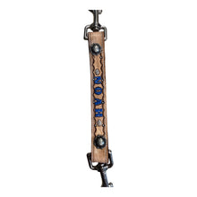 Personalized  goat or sheep halter hand hold blue