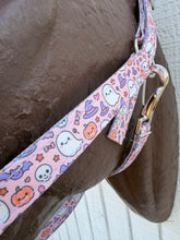 Pink ghost nylon horse halter personalized