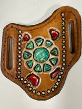 Ladies Hand tooled pancake knife sheath