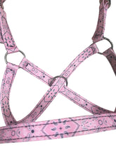 Nylon cow pink bandana halter all sizes