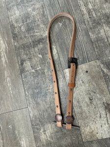 Herman oak leather Headstall horse size