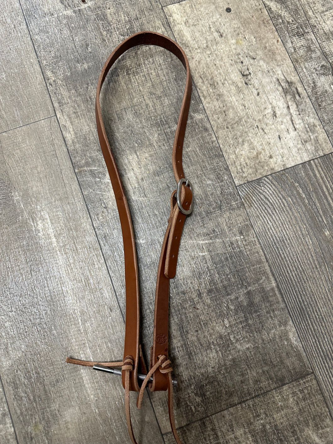 Working  Headstall horse size made from bridle leather and ready for everyday use