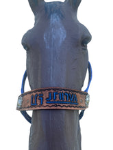 PERSONALIZED nylon mustang horse halter patriotic