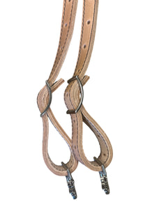 Personalized Barrel Reins leather and paracord , Round with grip knots...You choose color and length