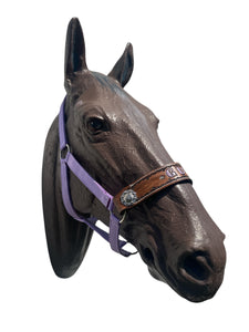 PERSONALIZED horse halter lilac