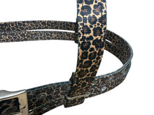 Browband Headstall cheetah print with horse size