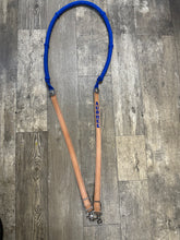 Stiff loop cable Barrel Reins with grip knots and leather bottoms...You choose color and length