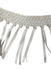horse tripping  collar mule tape white  with leather tugs