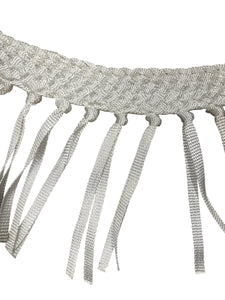 horse tripping  collar mule tape white  with leather tugs