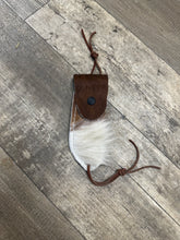 Hoof pick holder cowhide