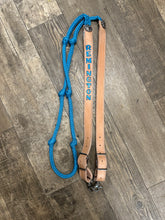 Personalized Barrel Reins leather and paracord , Round with grip knots...You choose color and length