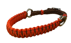 side pull hackamore  bitless attachment.... burnt orange with brown or black chinstrap...all sizes (Copy)