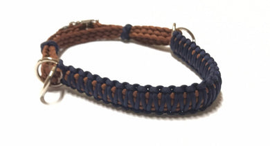 Dark Blue side pull hackamore  bitless attachment “with a whoa”...all sizes