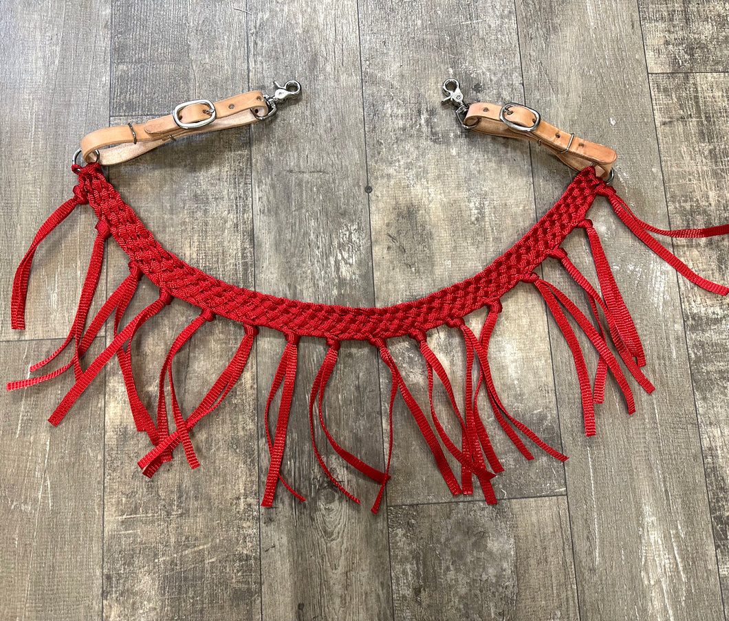 Mule tape horse tripping collar red