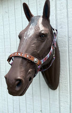 PERSONALIZED  purple tribal print nylon horse halter