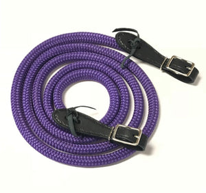 Yacht rope reins with buckle slobber straps 8'