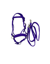 complete bitless bridle side pull hackamore , acid purple ....pony, Cob, Horse. or Draft horse size