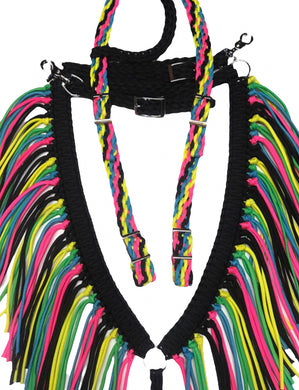 Black neon average horse tack set