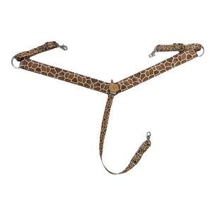 Giraffe breast collar nylon horse size