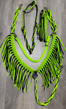 Neon lime fringe  Tack set