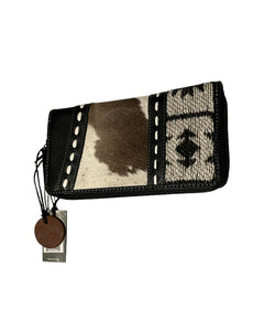 Myra cowhide womens wallet zipper