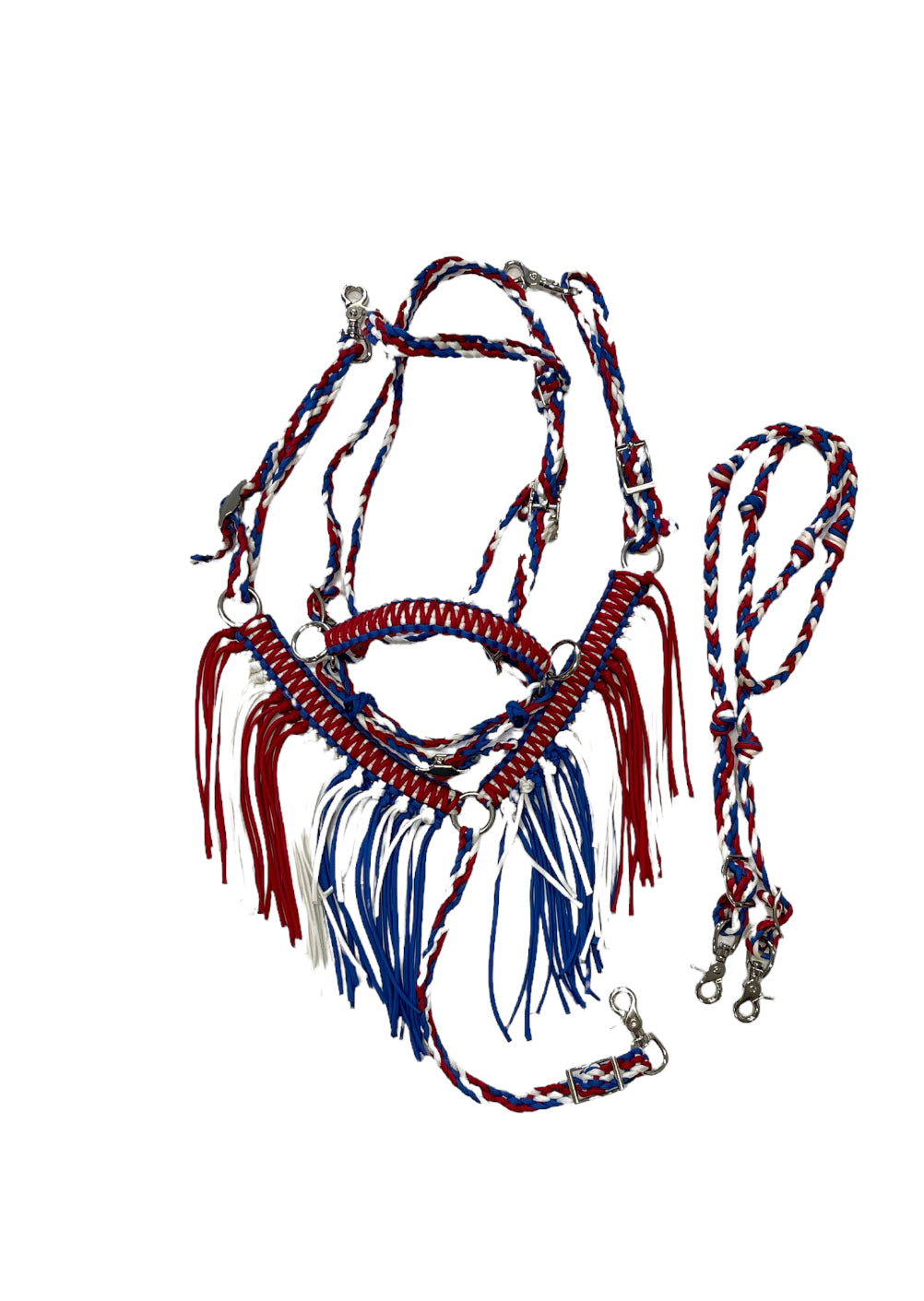 Pony Set-Patriotic tack set with Bitless Bridle