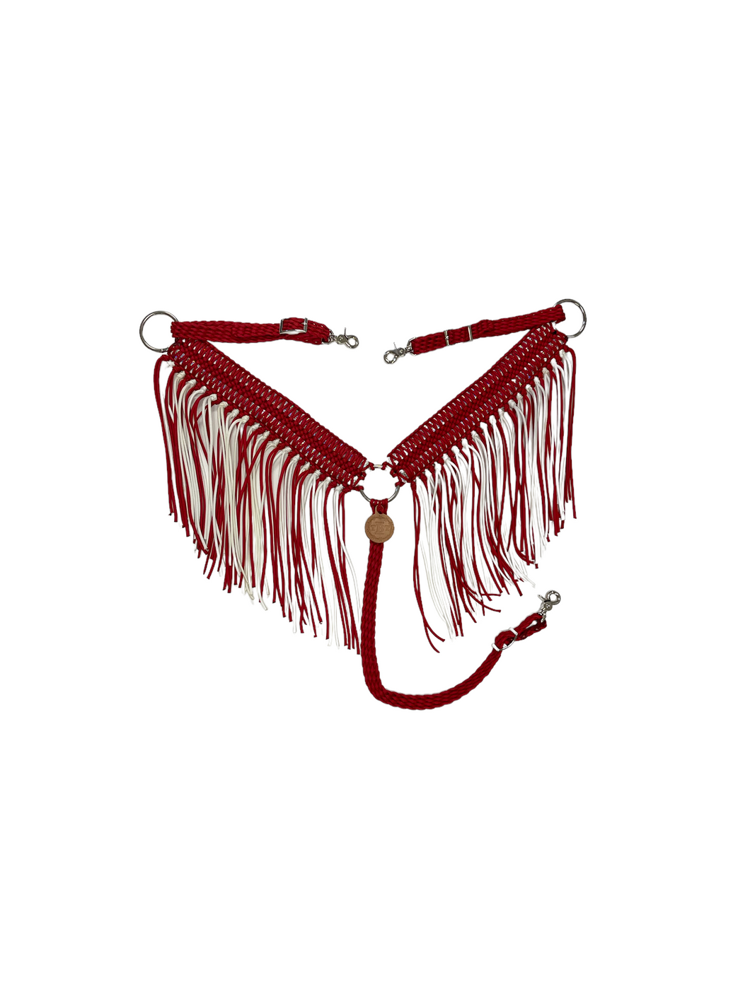 Wide fringe breast collar with sequins and longer fringe