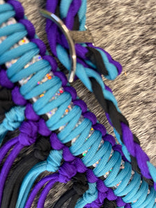 tack set- neon purple, neon turquoise, and black